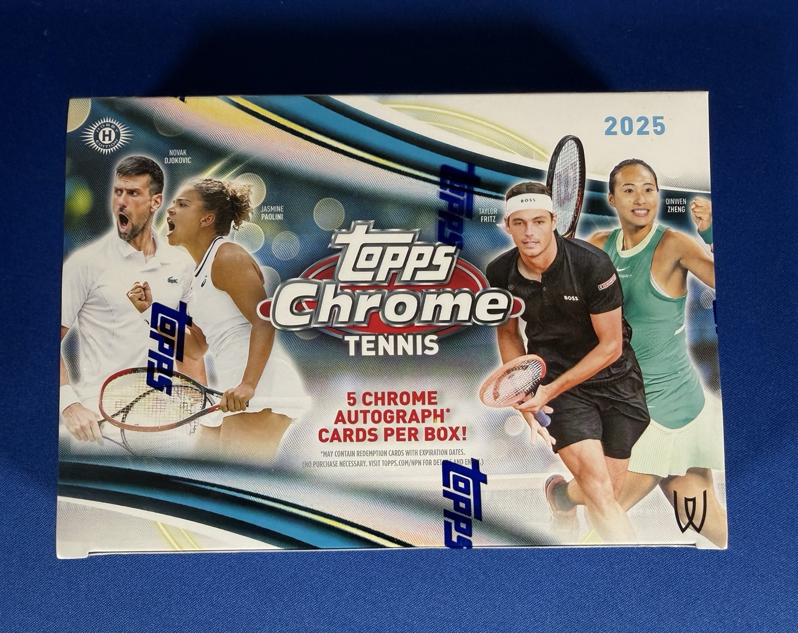 2025 Topps Chrome Tennis Breaker’s Delight – 5 Autographs Per Box Free Shipping