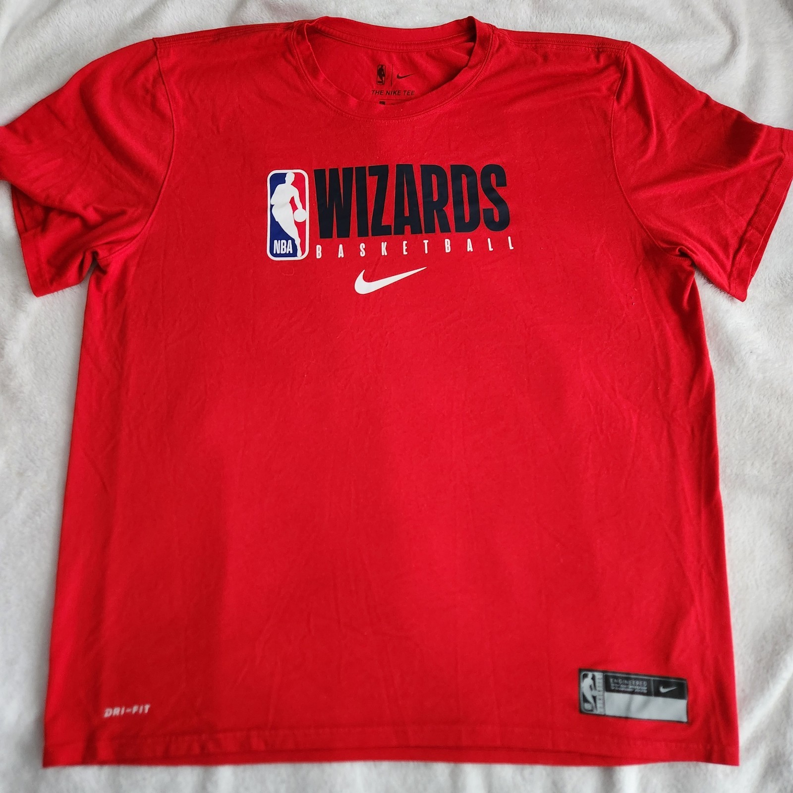 Nike Tee Washington Wizards Dri Fit T Shirt Men’s XL Red Polyester Looks NEW