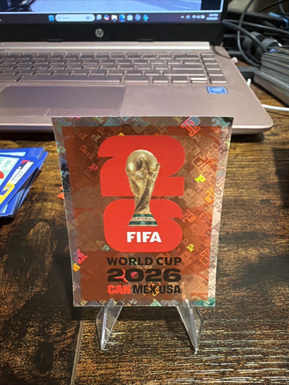 Panini FIFA World Cup 2026 CAN MEX USA Trophy & Logo Hologram Sticker FWC 6