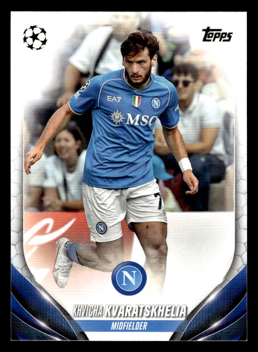 2023-24 Topps UEFA Club Competitions #199 Khvicha Kvaratskhelia card