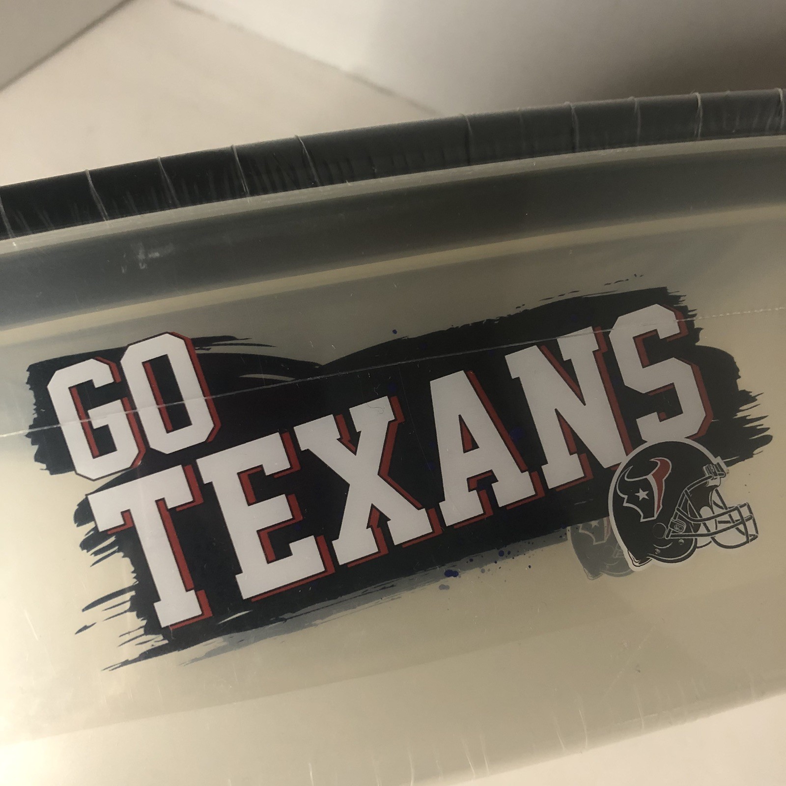 NFL Houston Texans Rectangular Storage MRL Sports Food Gadgets Tailgate New!