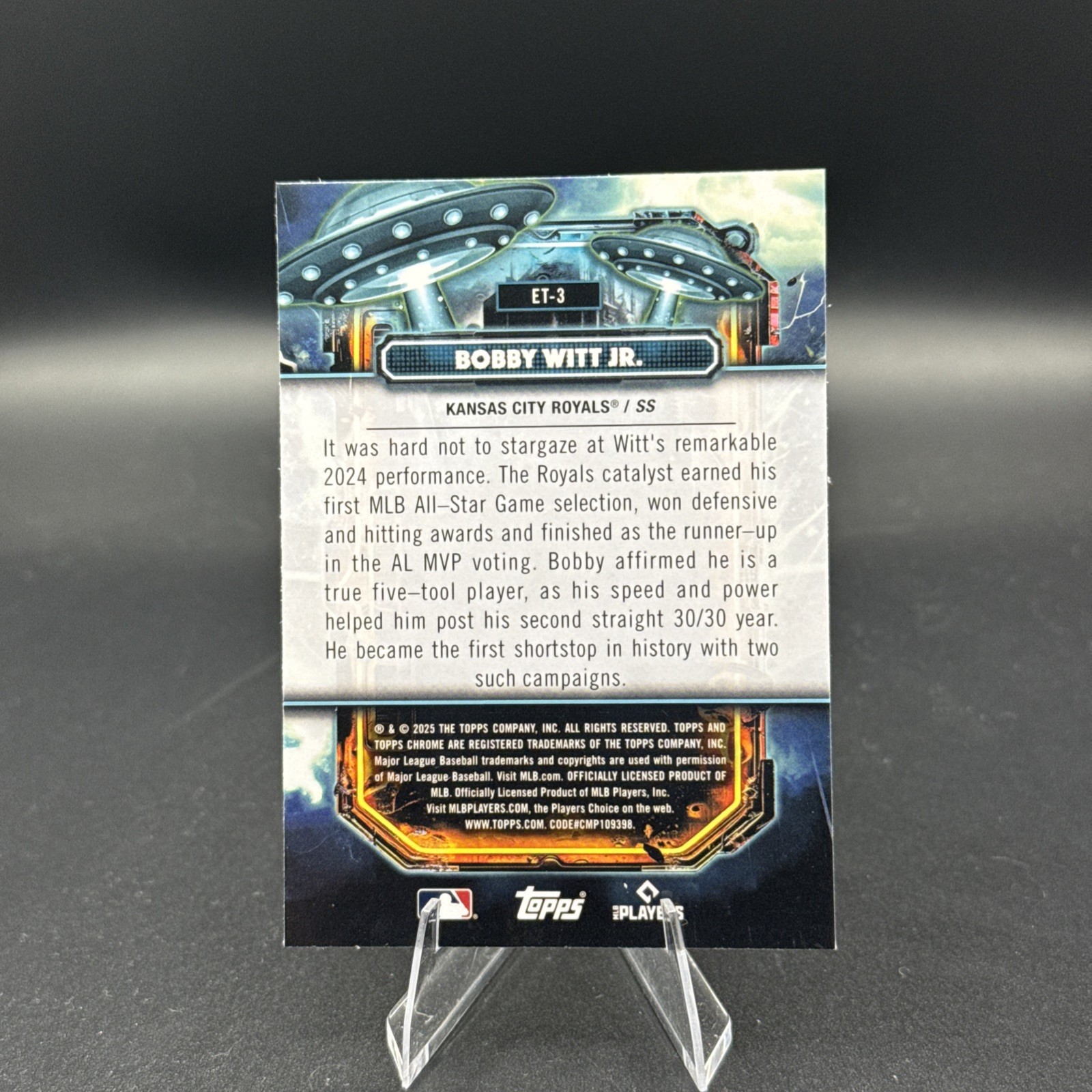 2025 Bobby Witt Jr. Extraterrestrial Talent Topps Cosmic Chrome[#ET-3][Royals]