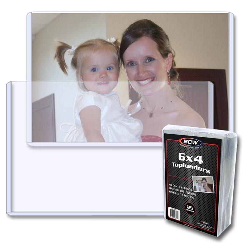 2 packs of 25 (50) BCW 6″ x 4″ Topload Holders