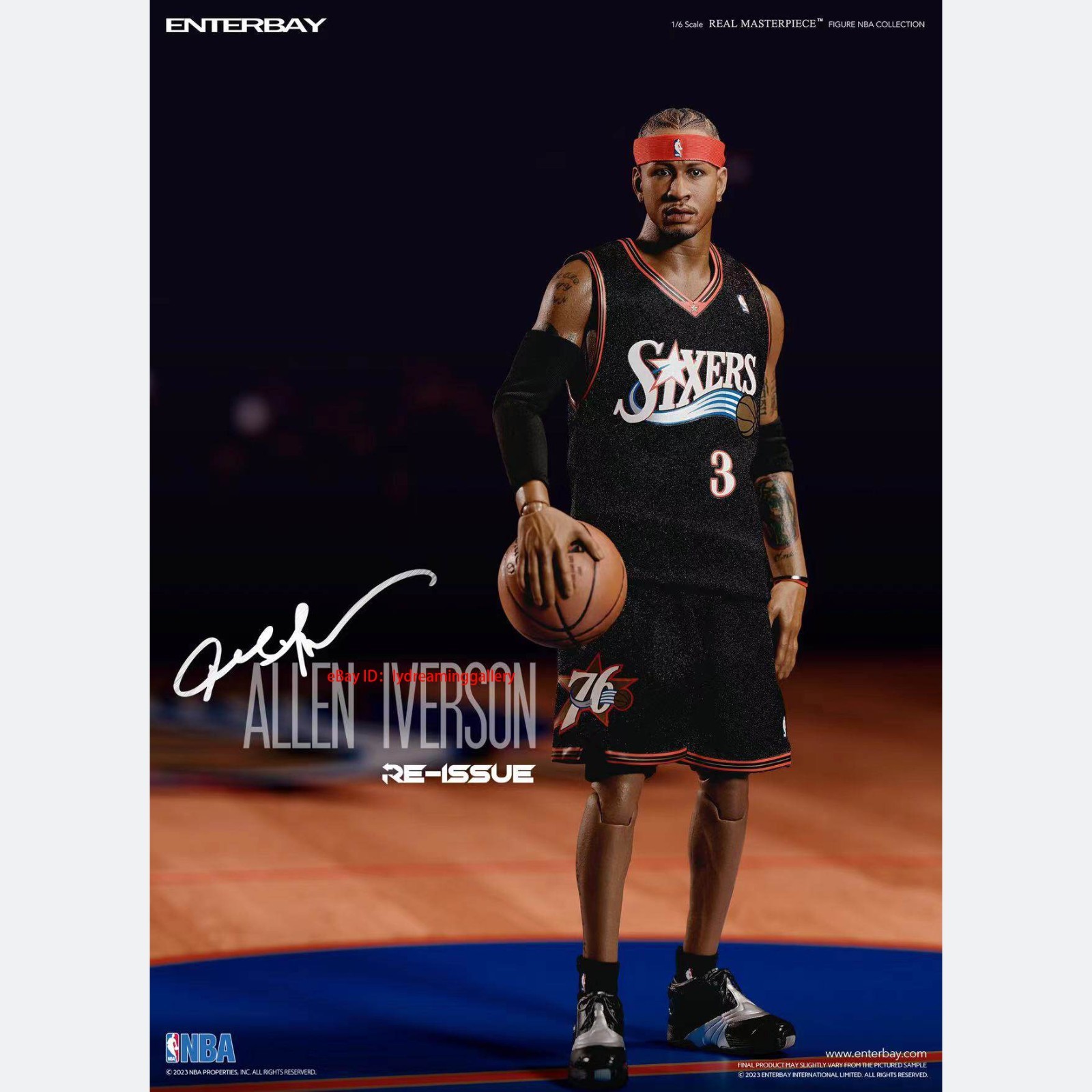 ENTERBAY RM-1060 NBA Philadelphia 76ers Allen Iverson 1/6 Limited Action Figure