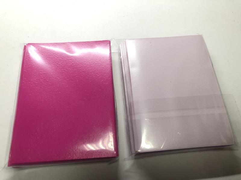 Lenayuyu 600pcs roseredwhite Protector Standard MTG Card Sleeves 66x91mm Matte