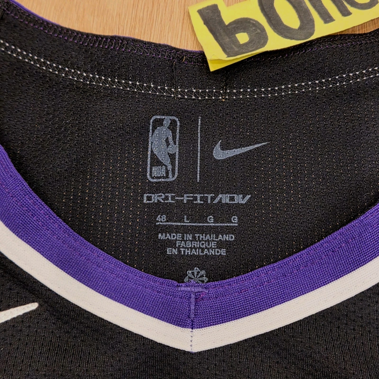 NBA Authentic Jersey Nike 48 Domantas Sabonis Sacramento Kings Icon Edition #10