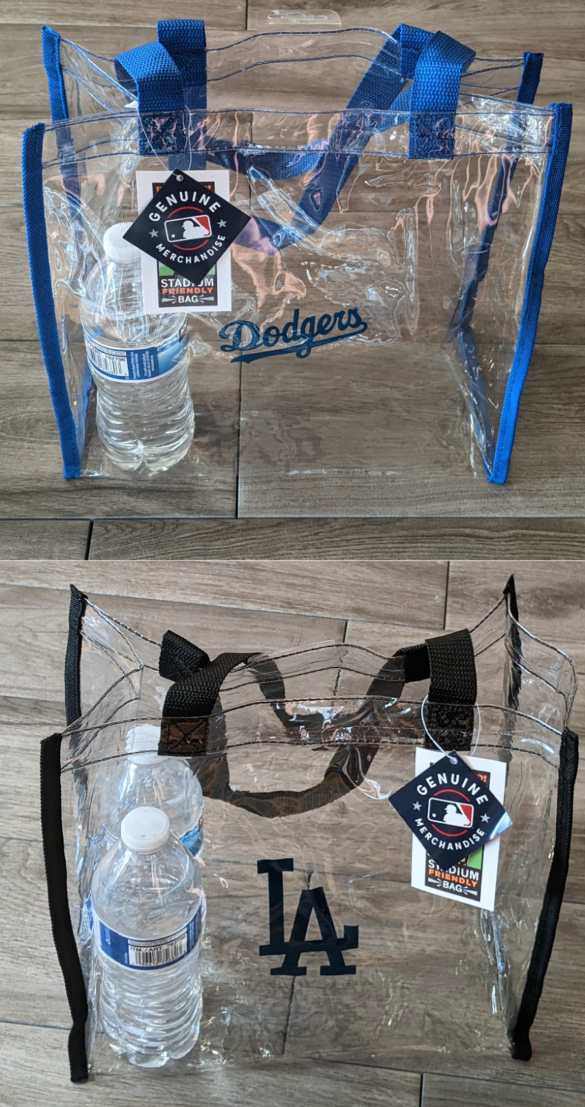Los Angeles Dodgers Logo Clear Stadium Security Friendly Tote Bag with Handles