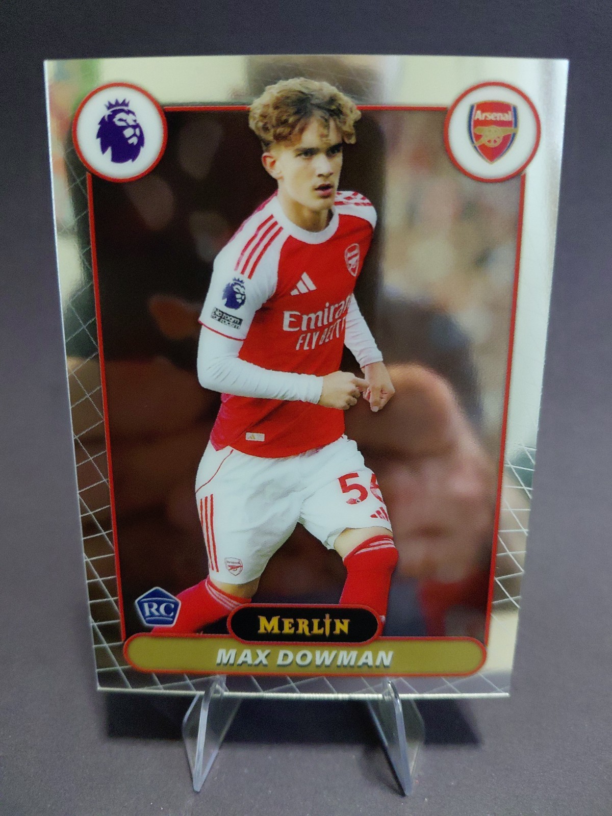 Max Dowman Rookie – Topps Merlin Rookie #20 RC Max Dowman Arsenal
