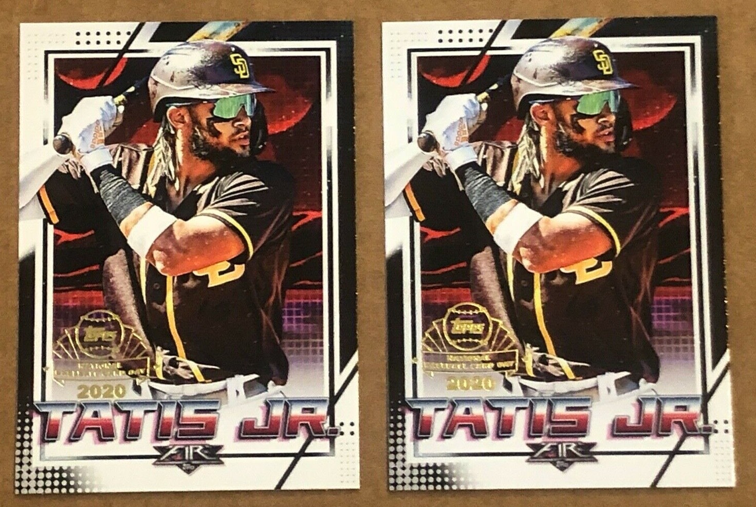 (2) 2020 Topps Chrome Fernando Tatis Jr. FIRE PREVIEW #FP-5 San Diego Padres