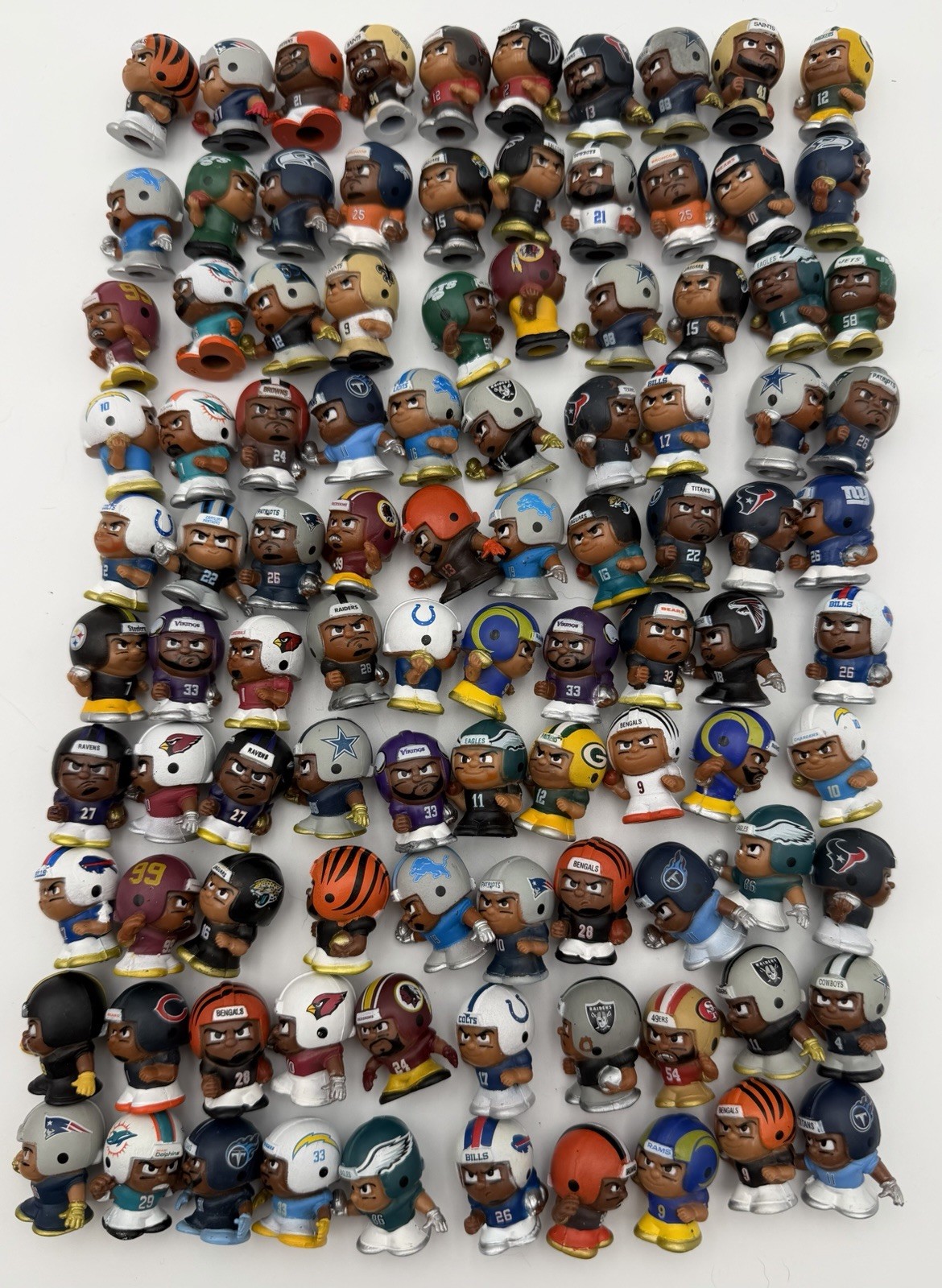 NFL Teenymates Figures Lot Of 100 Football Chiefs Steelers Chargers Cowboys