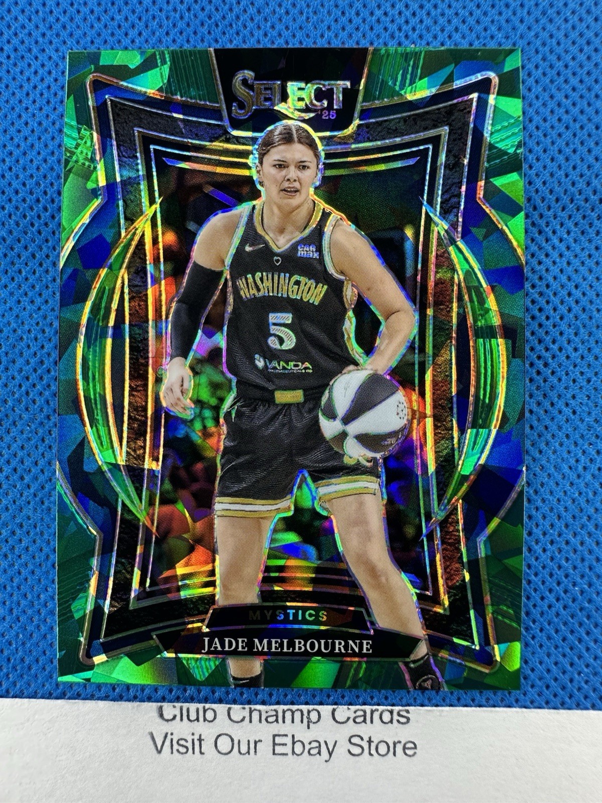 2025 #3 Jade Melbourne Panini Select WNBA Concourse Green Ice Prizm Mystics