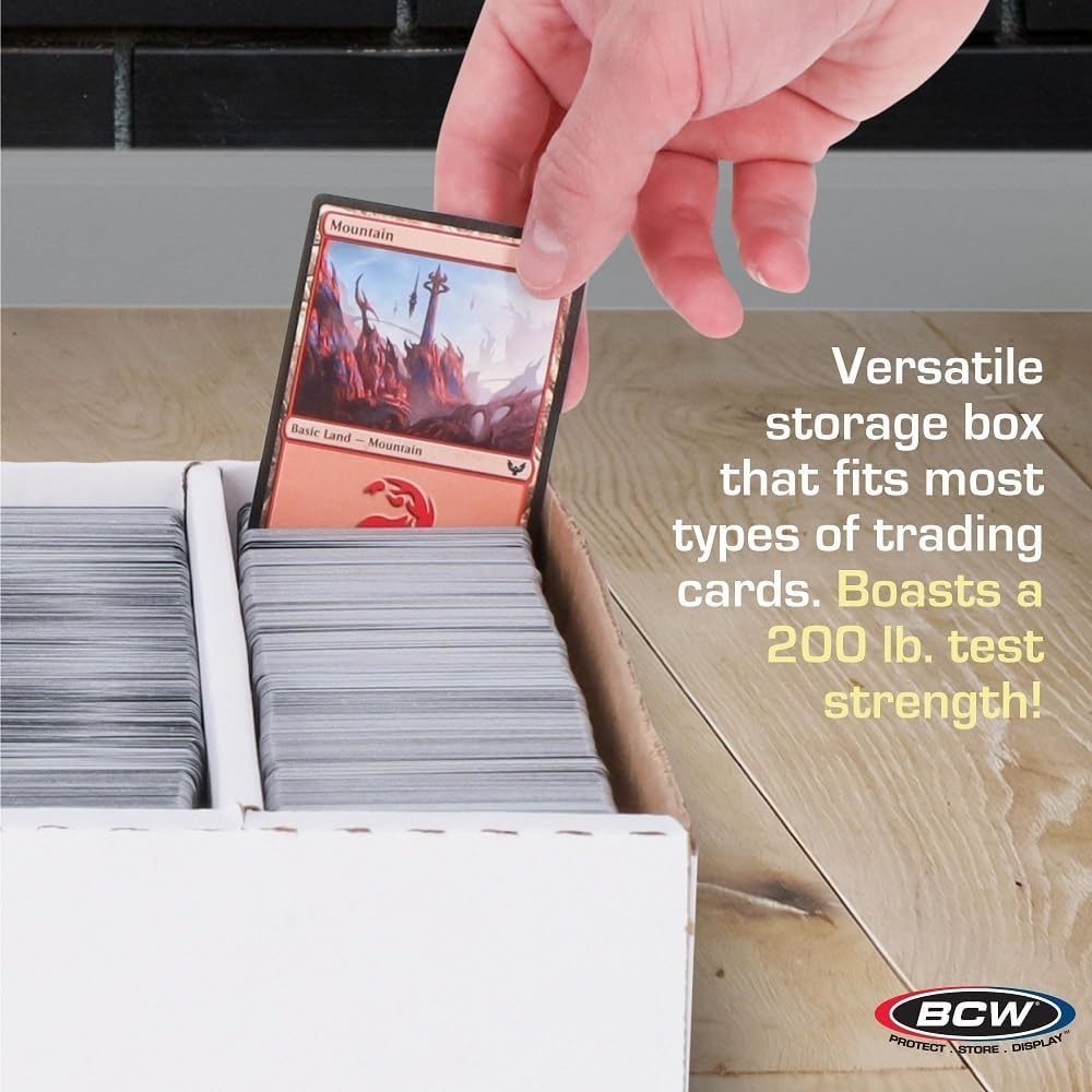 BCW 5000 Count Card Box Baseball Trading Card Storage Box Full Lid Super Monster