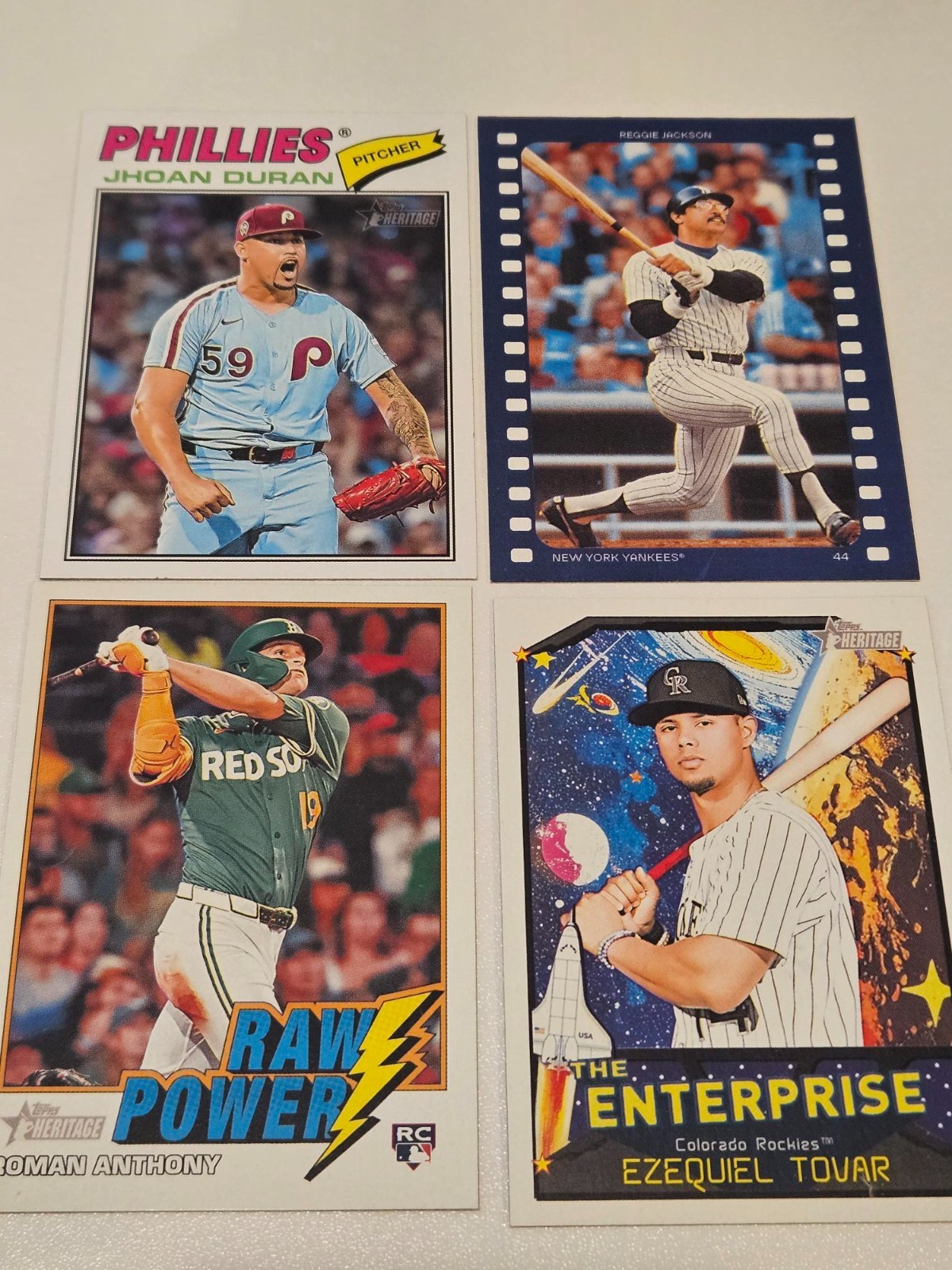 2026 Topps Heritage SPS & Inserts- SPS, Ready for Action, Raw Power & Enterprise