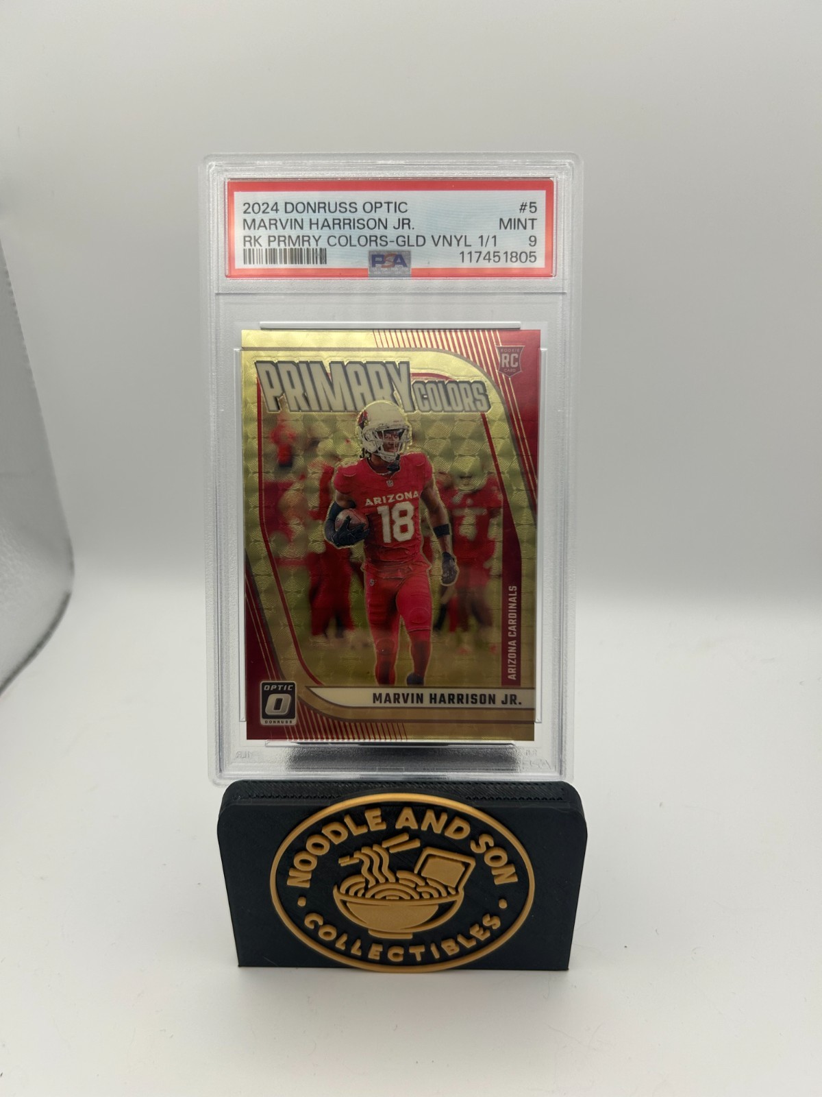 2024 Donruss Optic Marvin Harrison Jr Primary Colors gold vinyl 1/1