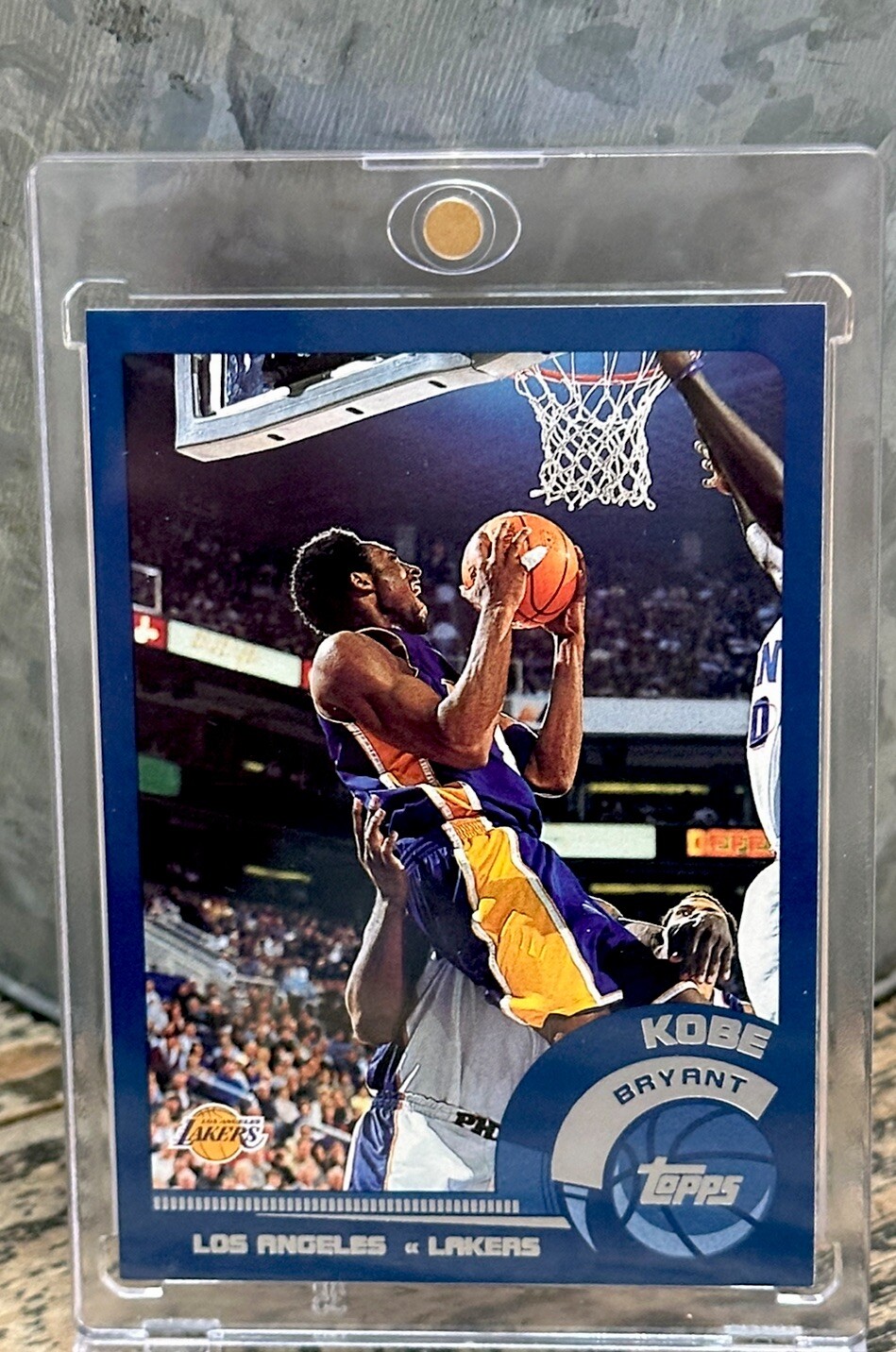 Kobe Bryant Card Rare Topps Chrome Silver Foil RARE AUTHENTIC LAKERS JERSEY #8