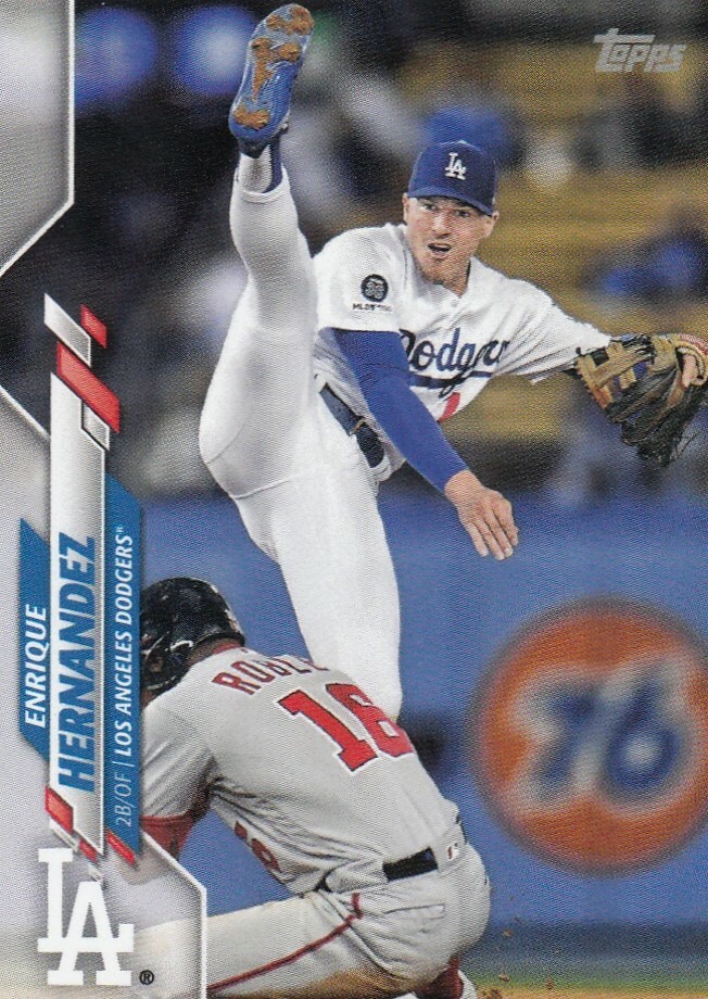 ENRIQUE HERNANDEZ TOPPS MINI ON DEMAND BASE LOS ANGELES DODGERS #135 2020 20