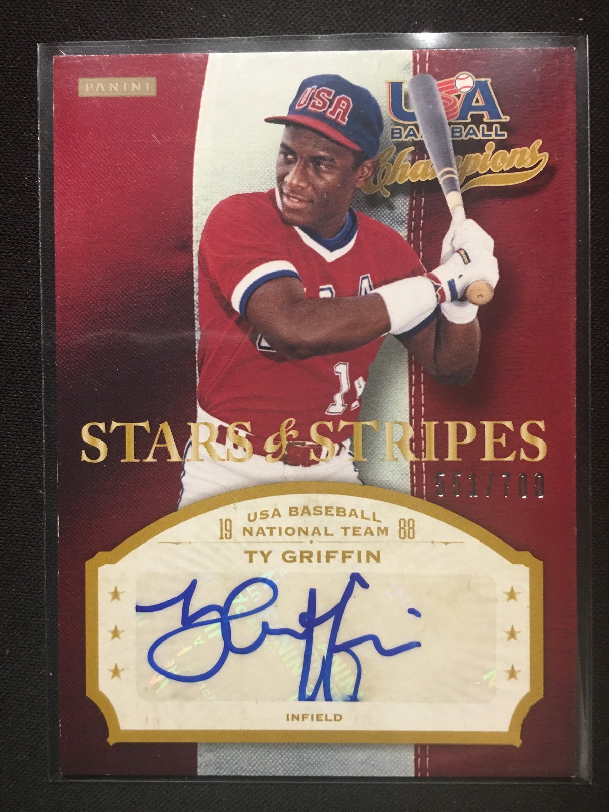 Griffin, Ty – 2013 USA Baseball Champions – Autograph – 551/700