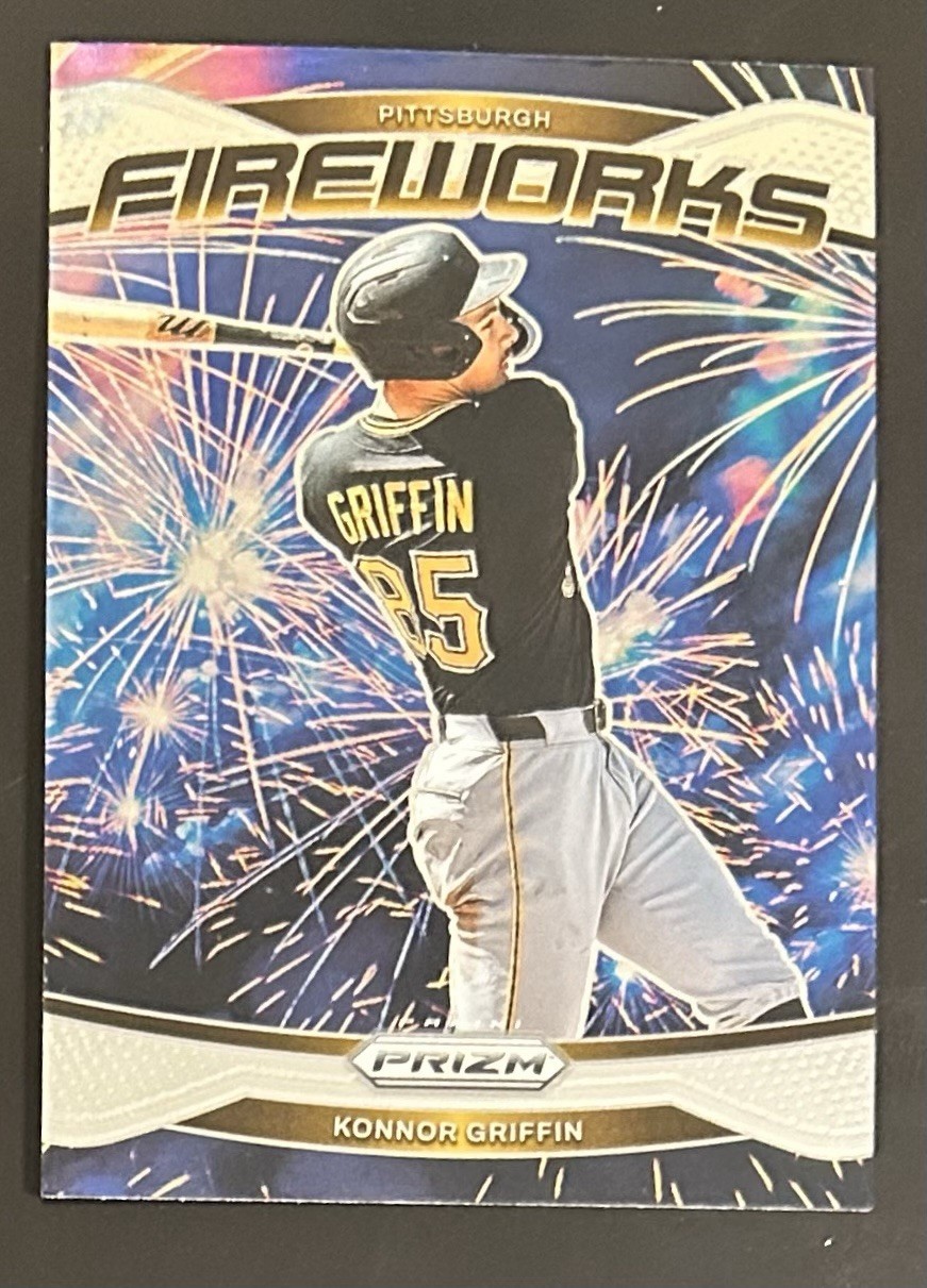 2025 Panini Prizm Fireworks Konnor Griffin RC #25 Pittsburgh Pirates