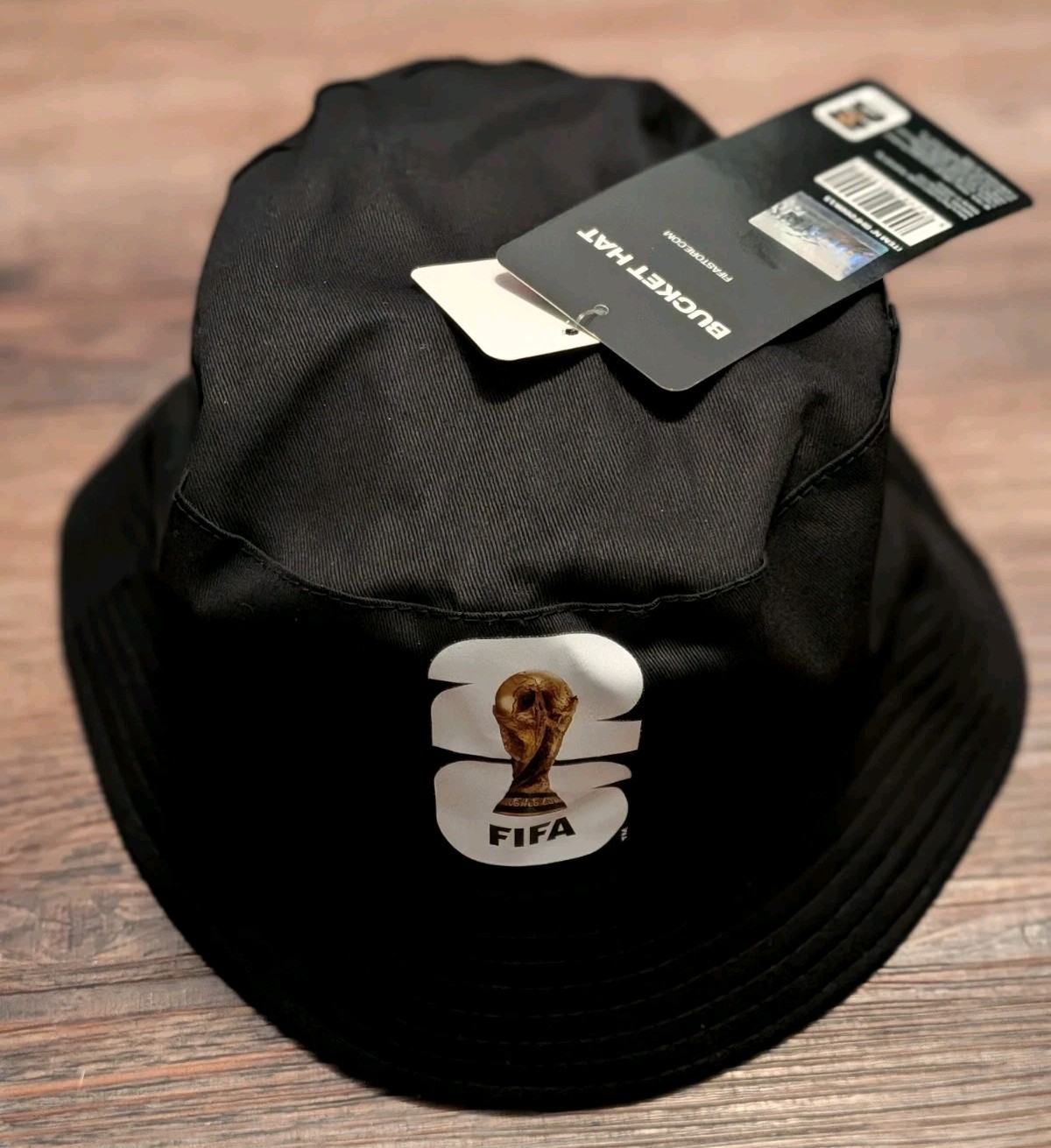 FIFA World Cup 2026 Official Licensed Black Bucket Hat Unisex Soccer Fan Apparel