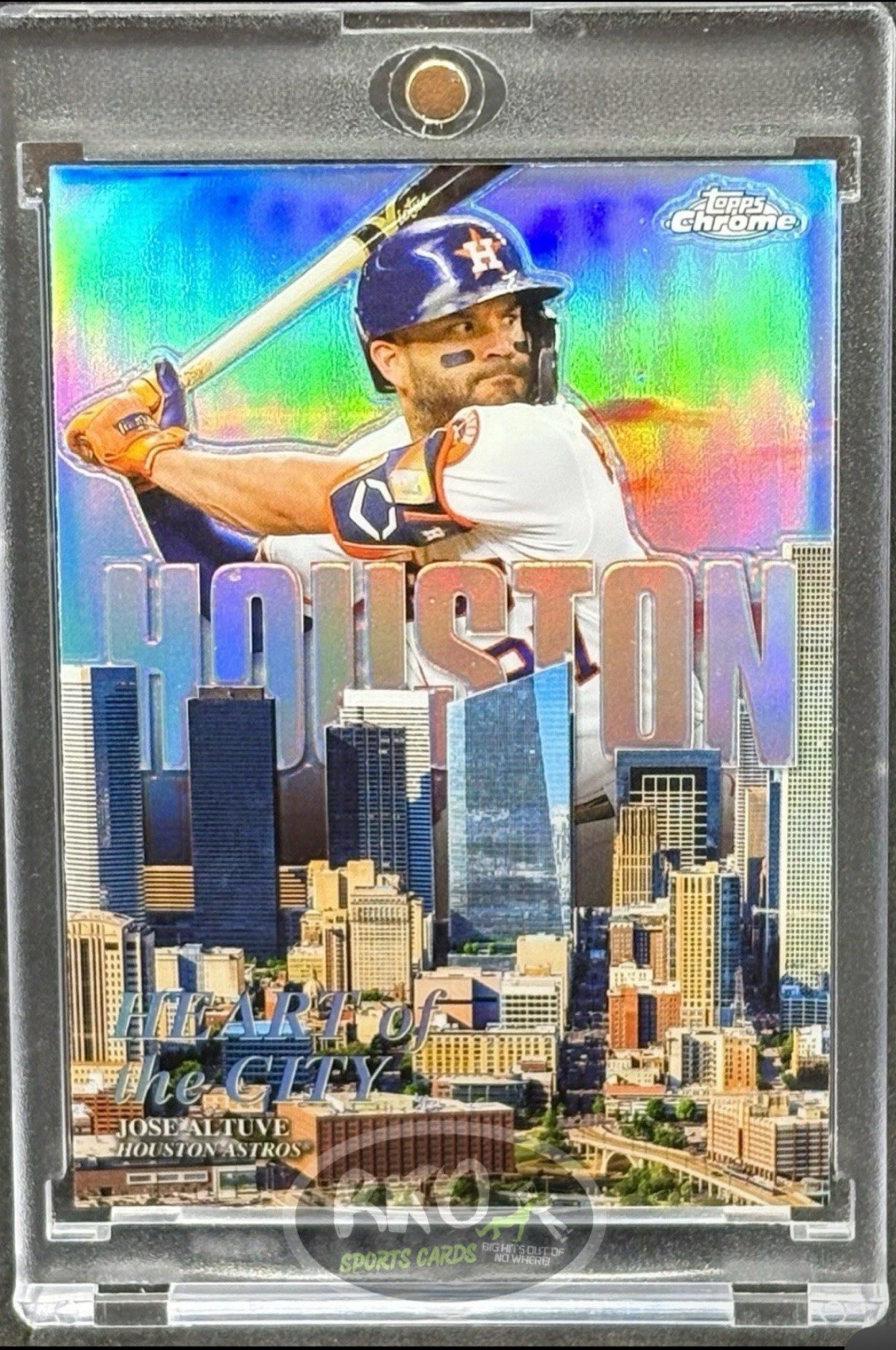 Jose Altuve RARE CITY REFRACTOR INVESTMENT CARD SSP TOPPS CHROME MVP MINT
