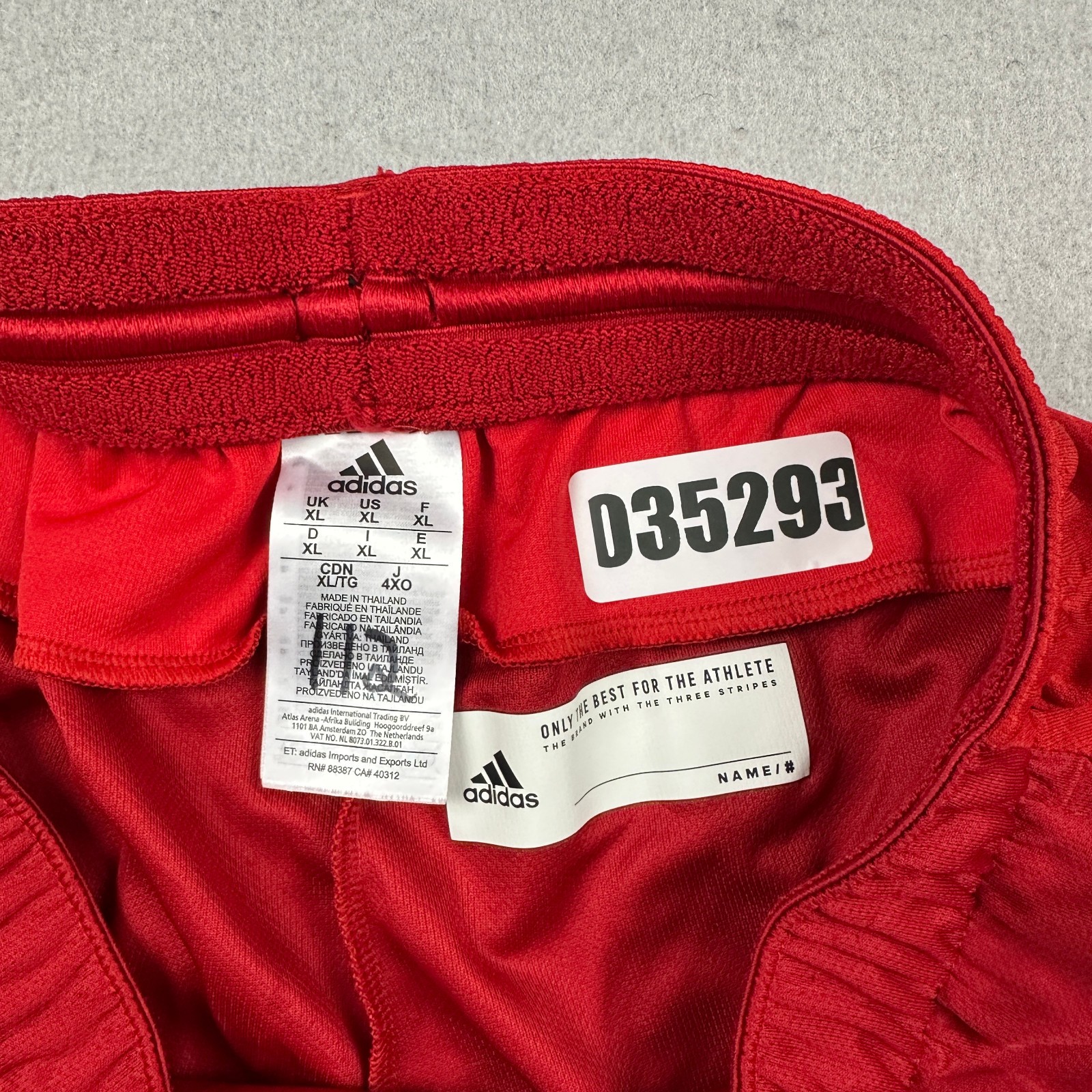 NC State Wolfpack Shorts Men Extra Large Red Solid Adidas NCAA Pockets XL