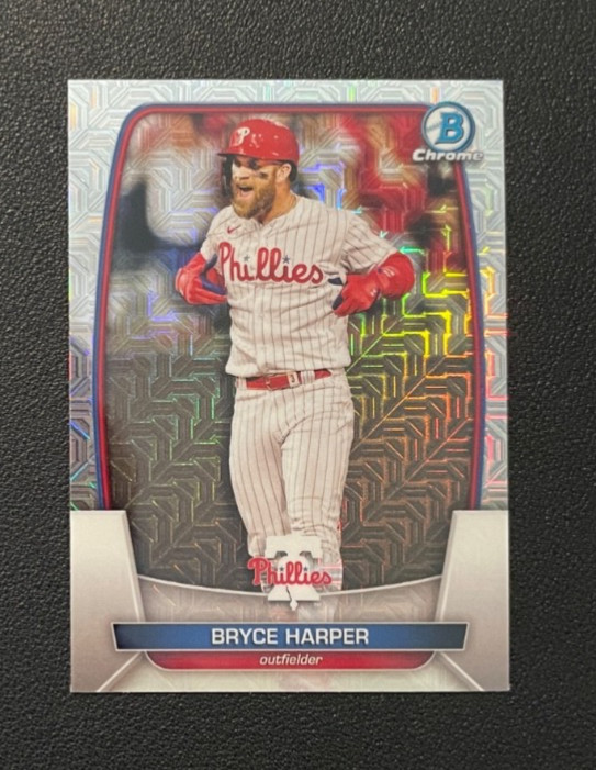 2023 Bowman Chrome#24 Bryce Harper Mojo Refractor Phillies