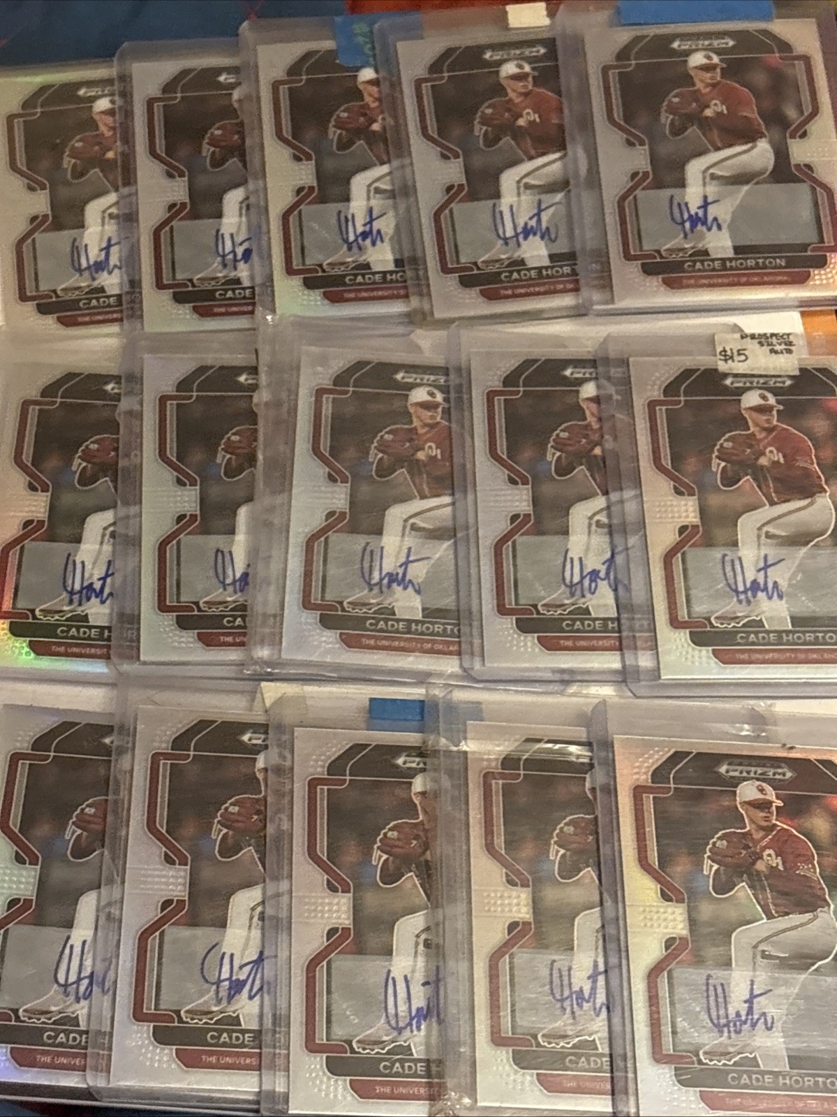 Cade Horton 2022 Panini Prizm Draft Picks SILVER PRIZM AUTO Rookie Card RC N240