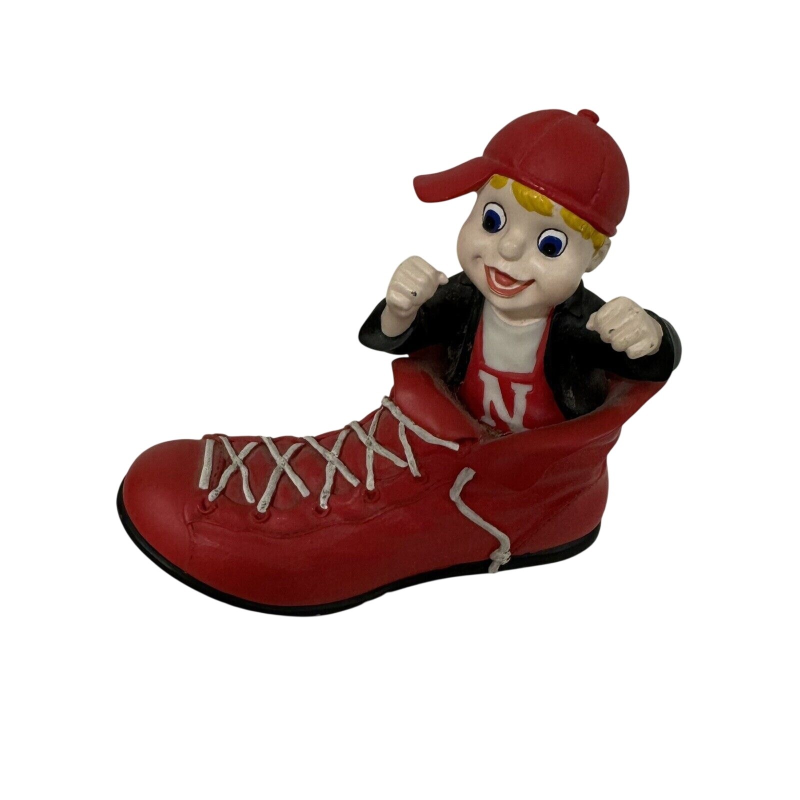 VTG Nebraska Cornhuskers Mascot in Football Cleat by Ridgewood Collectibles – LN