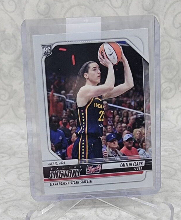 2024 PANINI INSTANT 144 WNBA FEVER CAITLIN CLARK RC HISTORIC STAT LINE