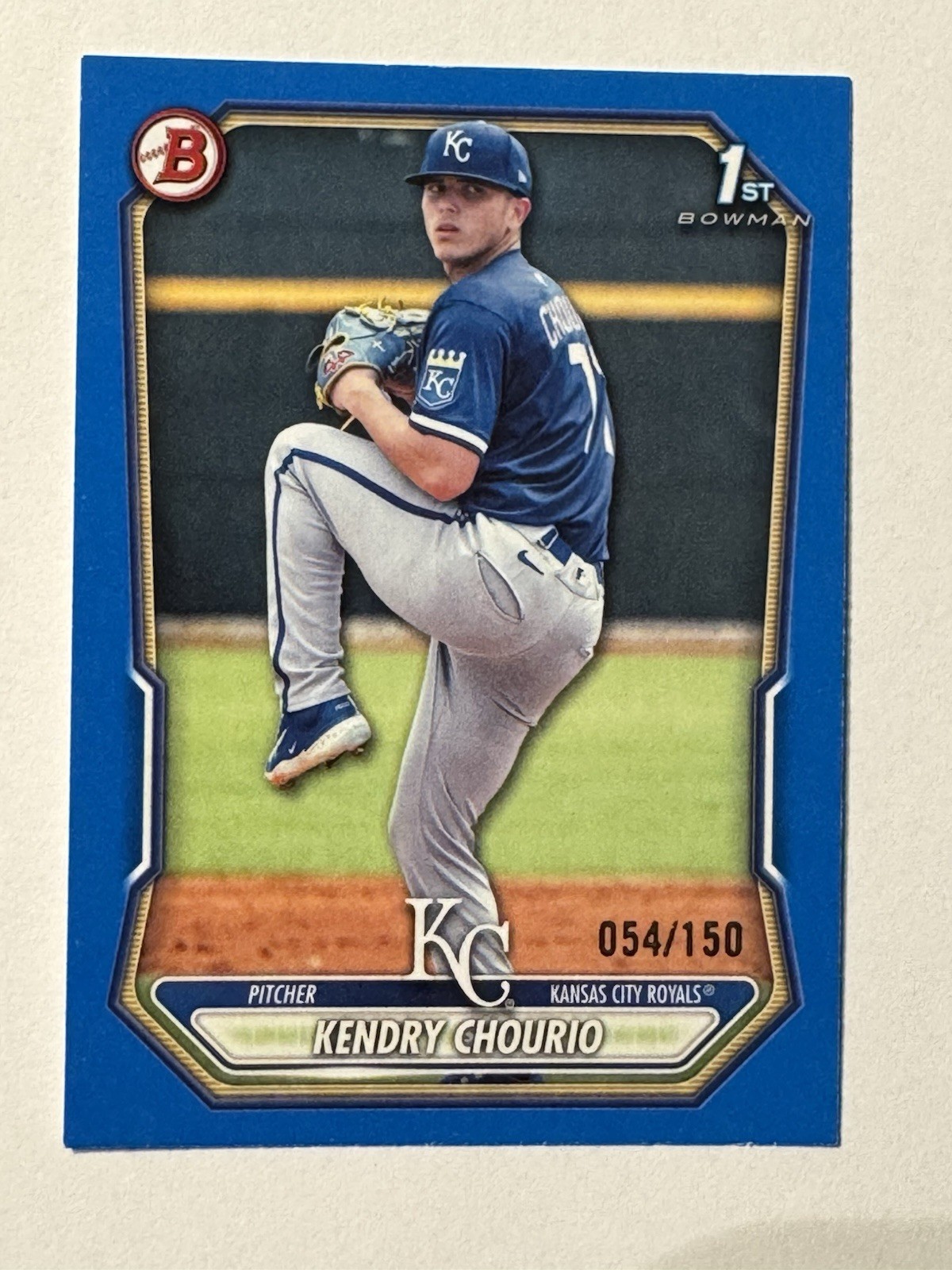 2026 Bowman Kendry Chourio Royals 1st BP-7 Blue /150