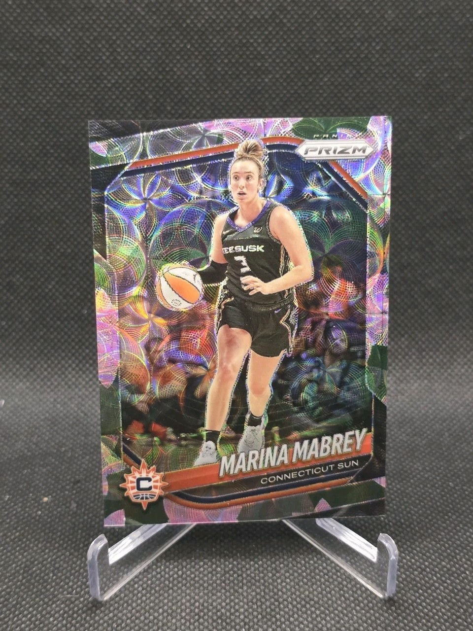 2025 Panini Prizm WNBA #18 Marina Mabrey FOTL Lotus Flower Prizm /3