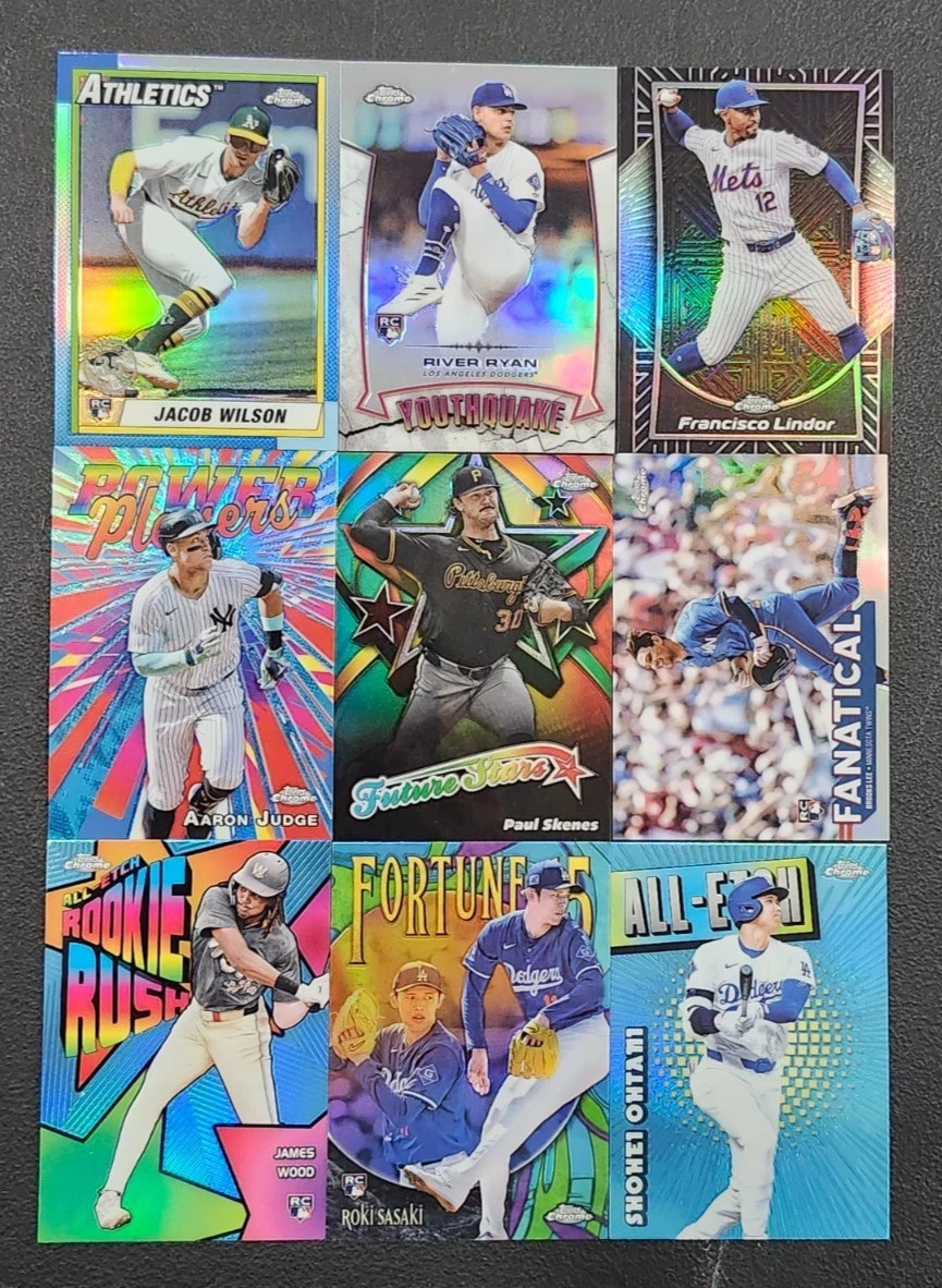 2025 Topps Chrome Baseball Insert Sets – You Pick / Complete Your Set
