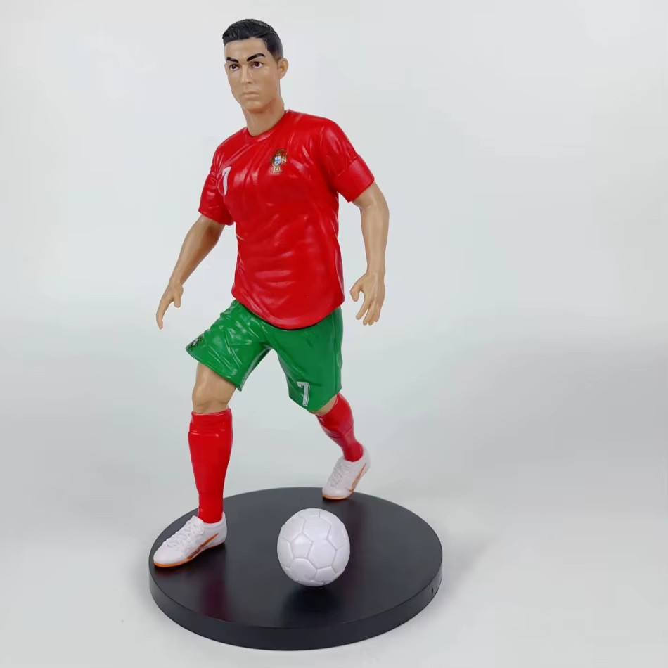 C. Ronaldo Messi Mbappé Football Figurines – Fan Souvenir Collection Display Mod