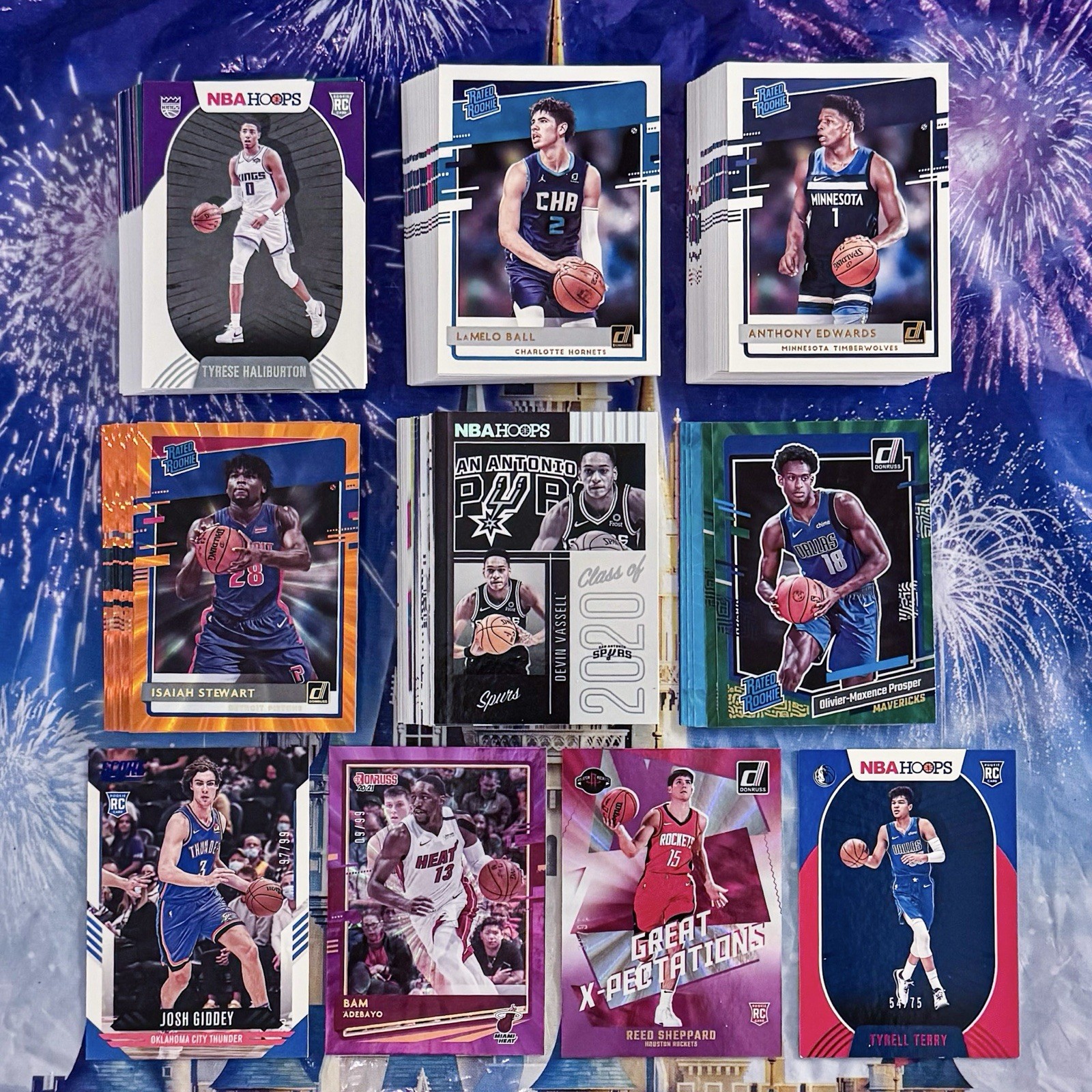 Panini Donruss Mixed NBA Basketball Card LOT (130+)