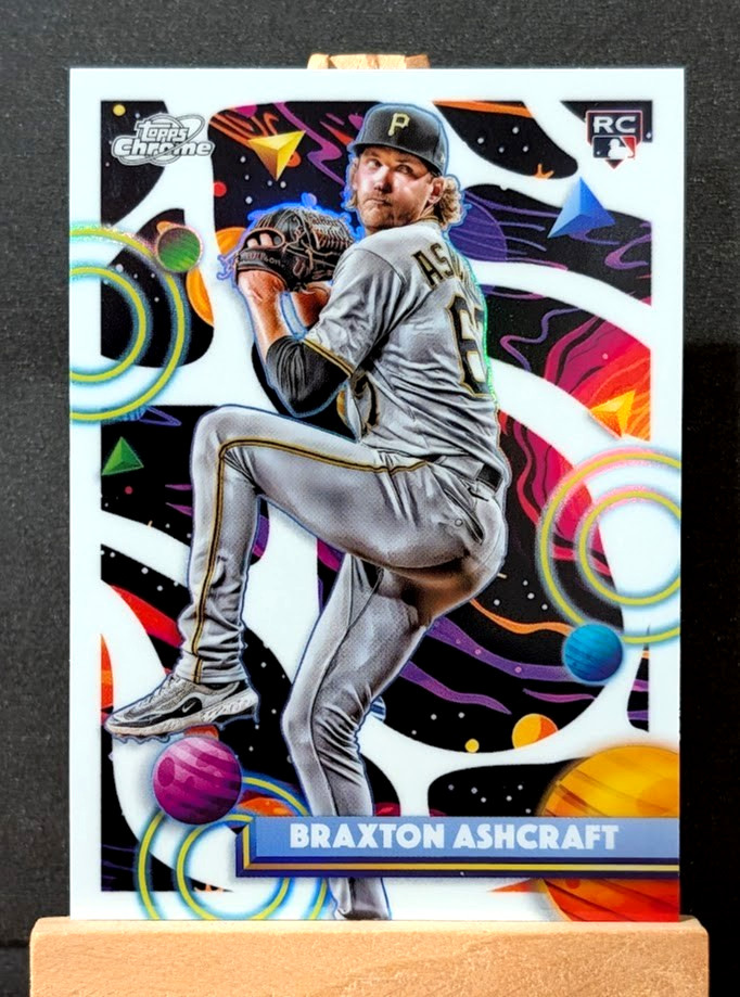2025 Topps Cosmic Chrome Braxton Ashcraft Rookie White Hole Refractor SP RC