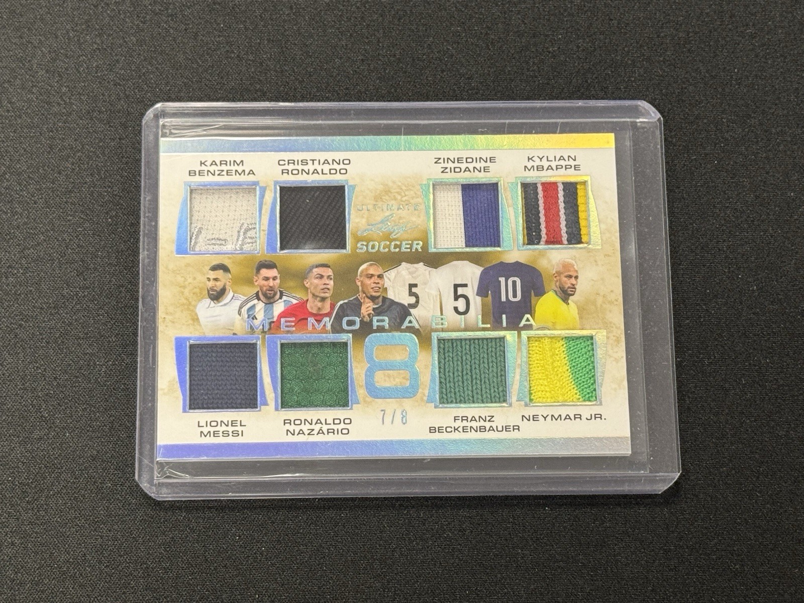 2022 Leaf Ultimate Soccer EIGHT Memorabilia Cristiano Messi Mbappe Neymar ++ /8
