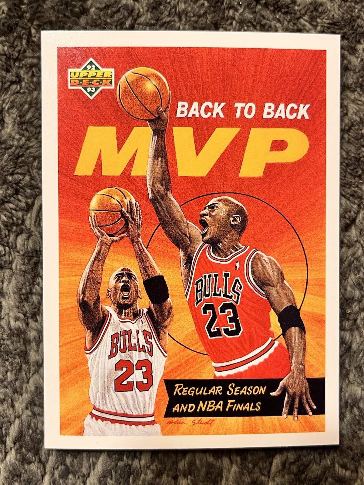 1992-93 Upper Deck – #67 Michael Jordan MVP REGULAR SEASON & FINALS