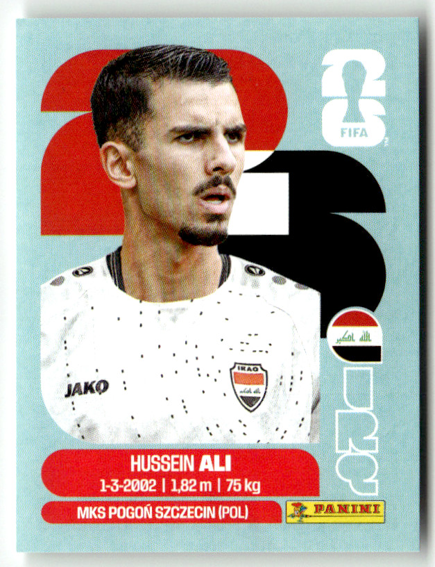 Panini 2026 World Cup WM Iraq Sticker No. IRQ 4 Hussein Ali