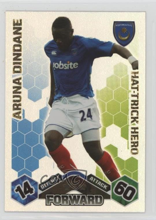 2009 Match Attax English Premier League Extra Hat-Trick Hero Aruna Dindane 0jf5