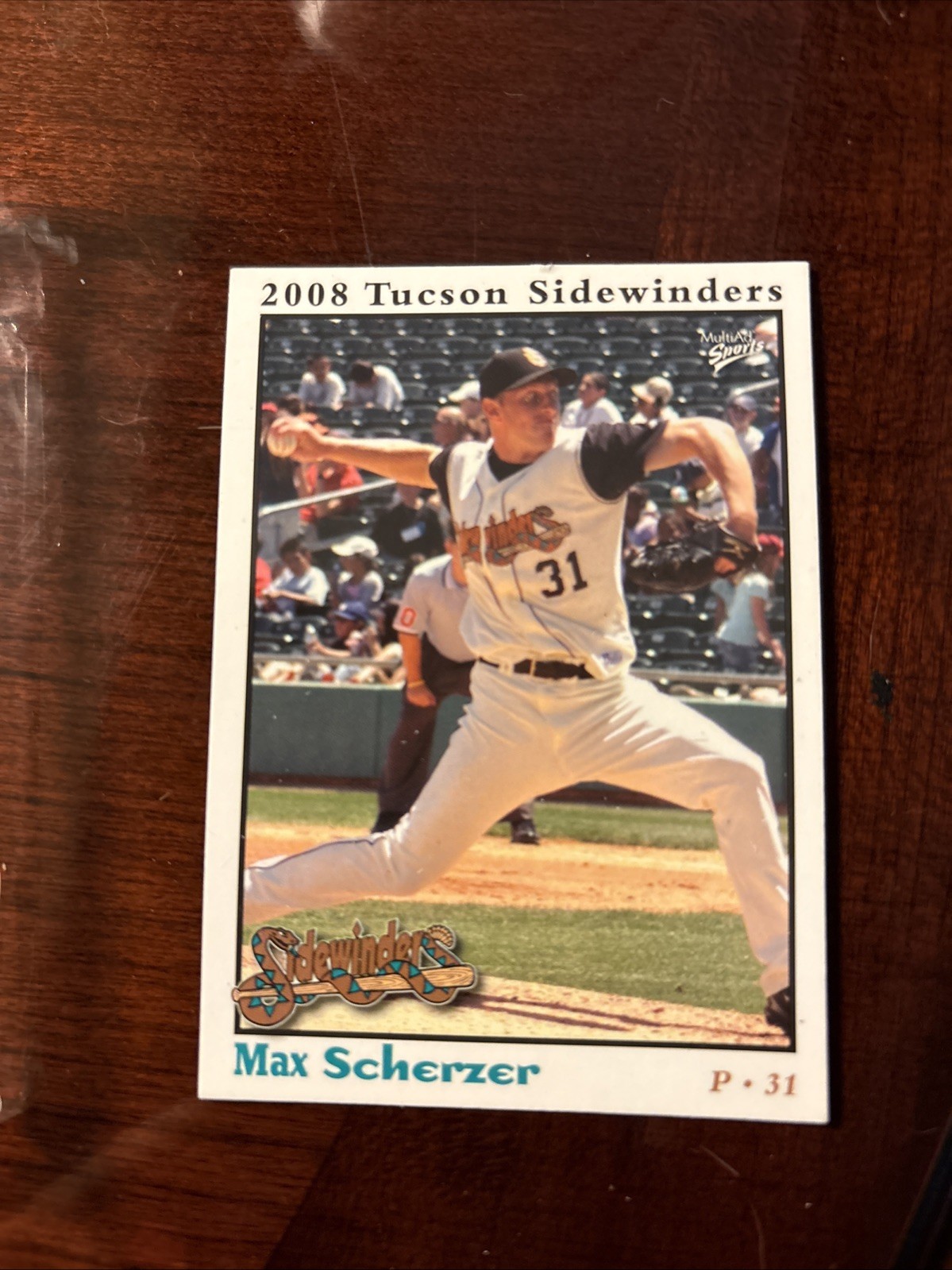 2008 Multi Ad Tucson Sidewinders – Max Scherzer #1