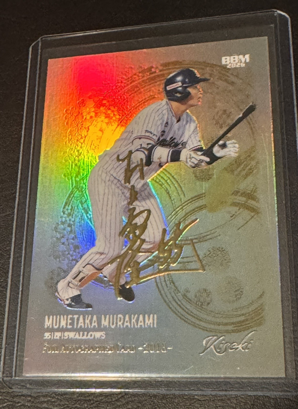 2026 BBM Gold Foil Facsimile Kiseki Munetaka Murakami RC Rookie 75/99 #FA02 2018