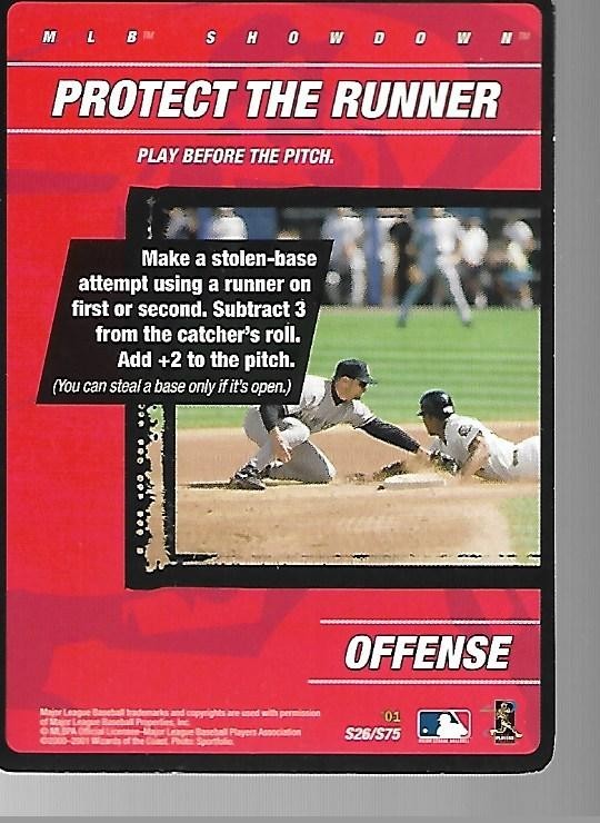 2001 MLB Showdown 1st Edition Baseball – Select Your Card