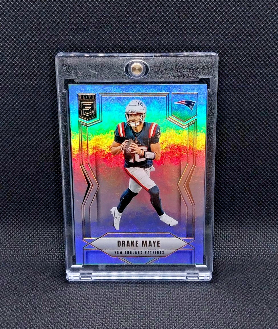 DRAKE MAYE HOLO FOIL RAINBOW REFRACTOR INVESTMENT CARD PATRIOTS MVP? Superbowl
