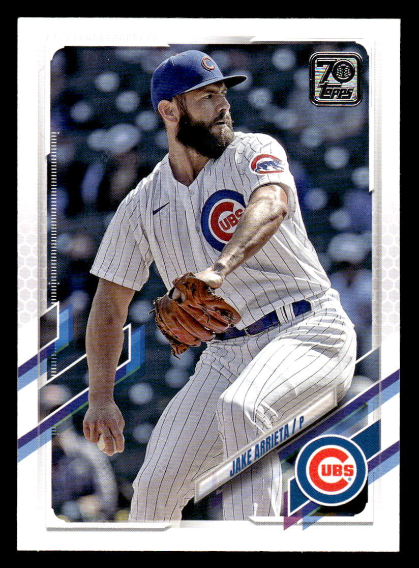 2021 Topps Update #US311 Jake Arrieta Card Chicago Cubs