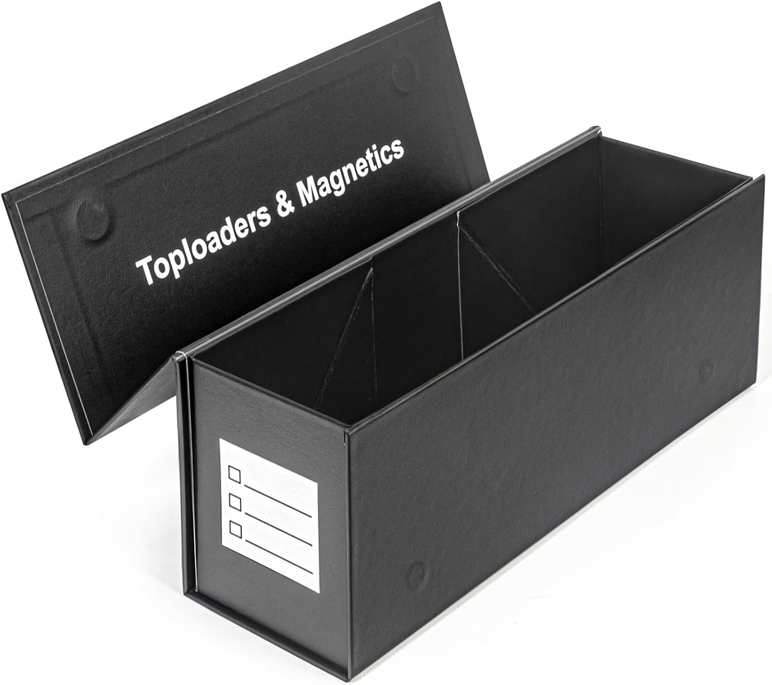 Top Loaders Storage Box for Trading Cards, Vertical Magnetic Closure Sports Card