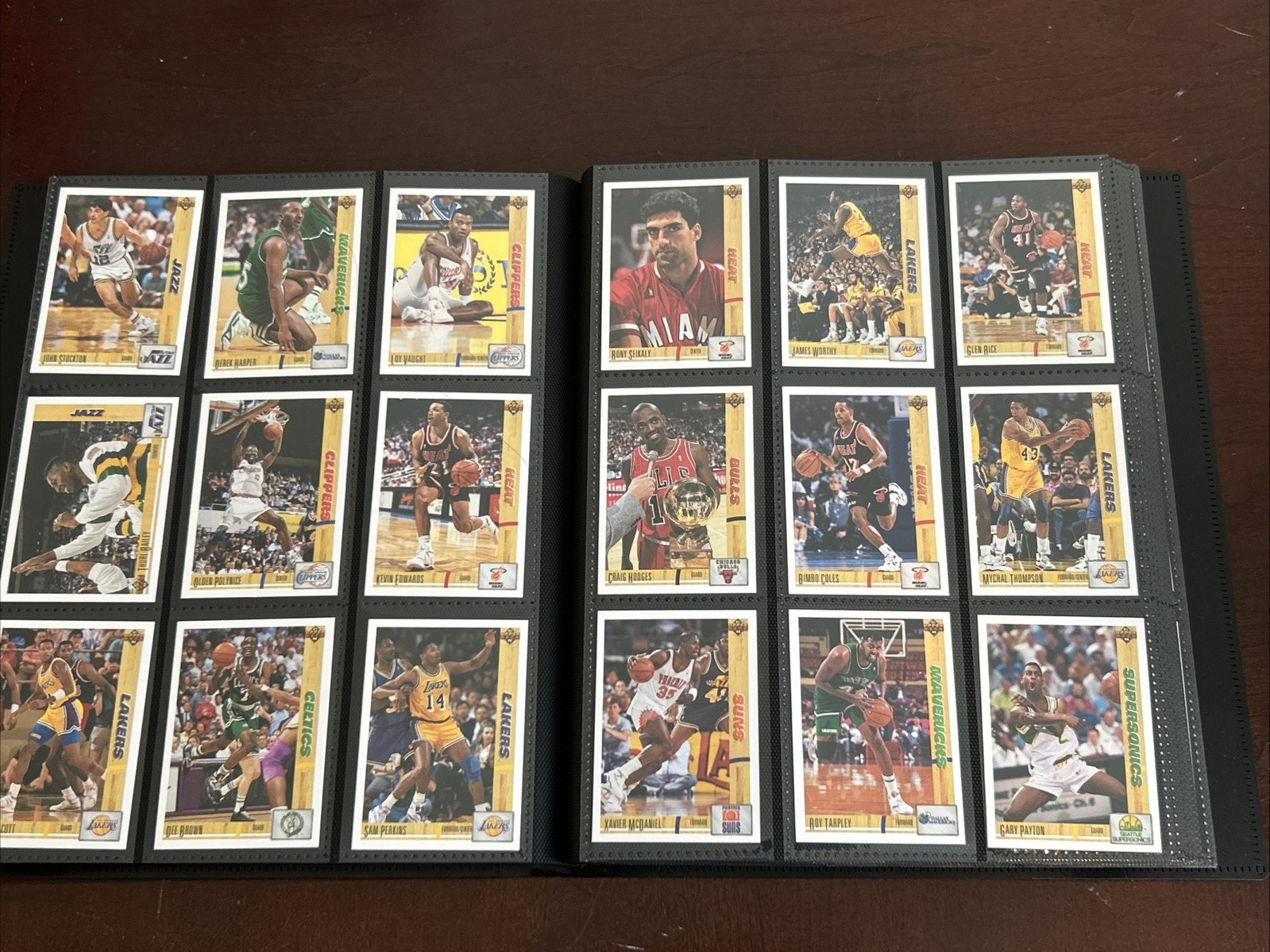 1991-92 Upper Deck Inaugural NBA Basketball Complete Set #1-400 w/ Binder