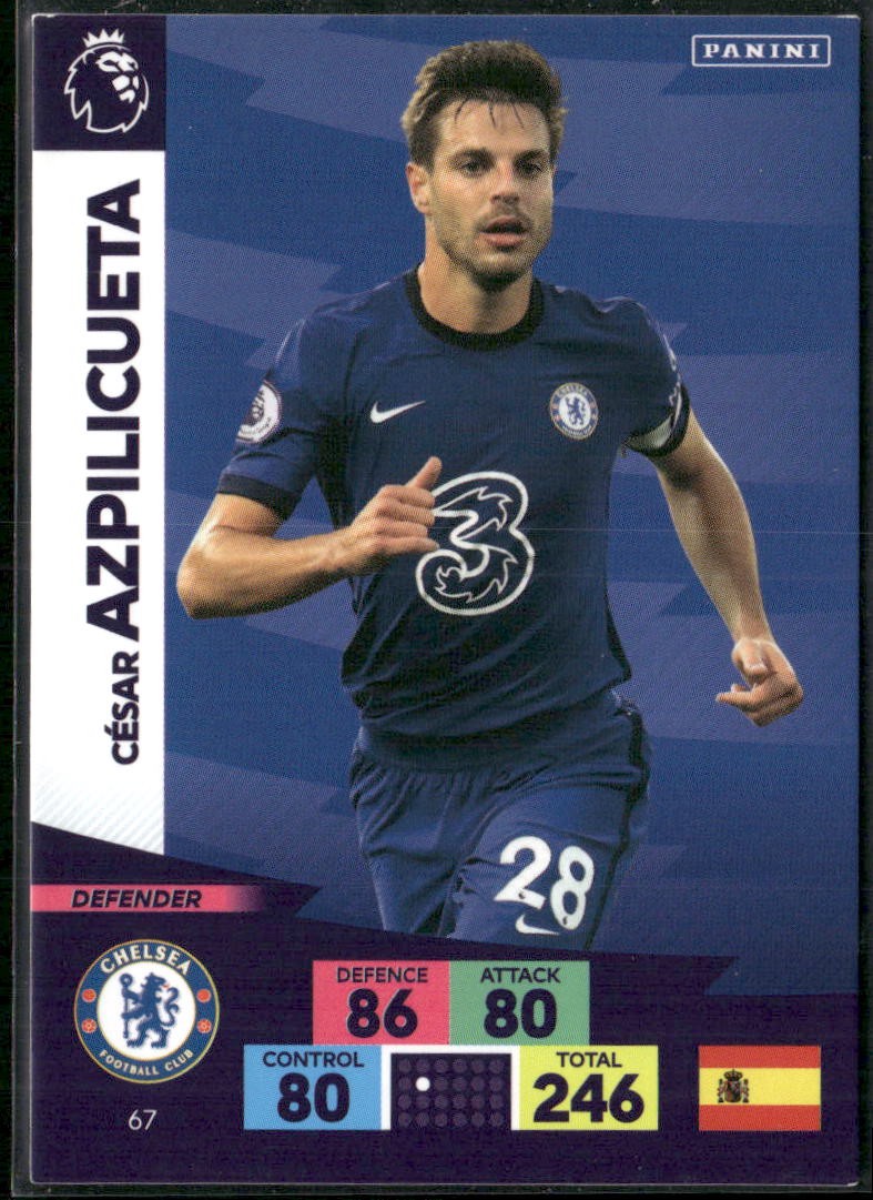 2020-21 Panini Adrenalyn XL Premier League #67 César Azpilicueta