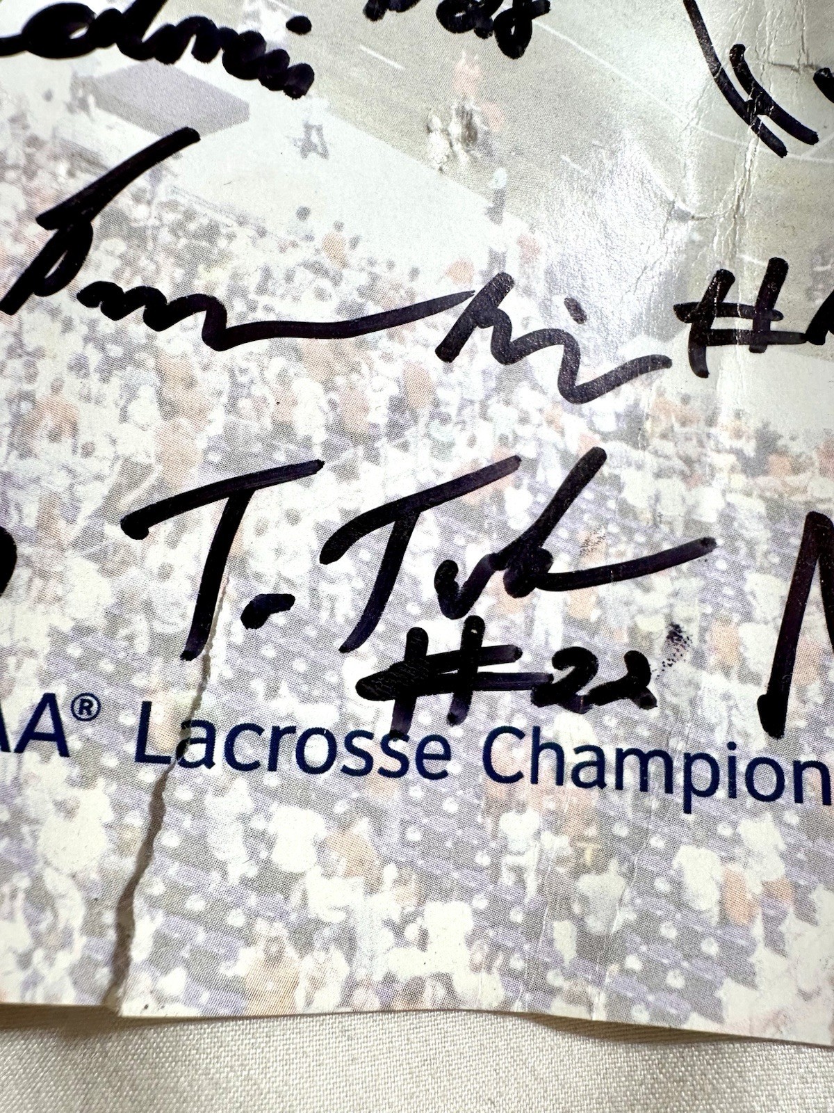 Signed 2017 NCAA Lacrosse Championship Poster Merrimack Warriors Title Team