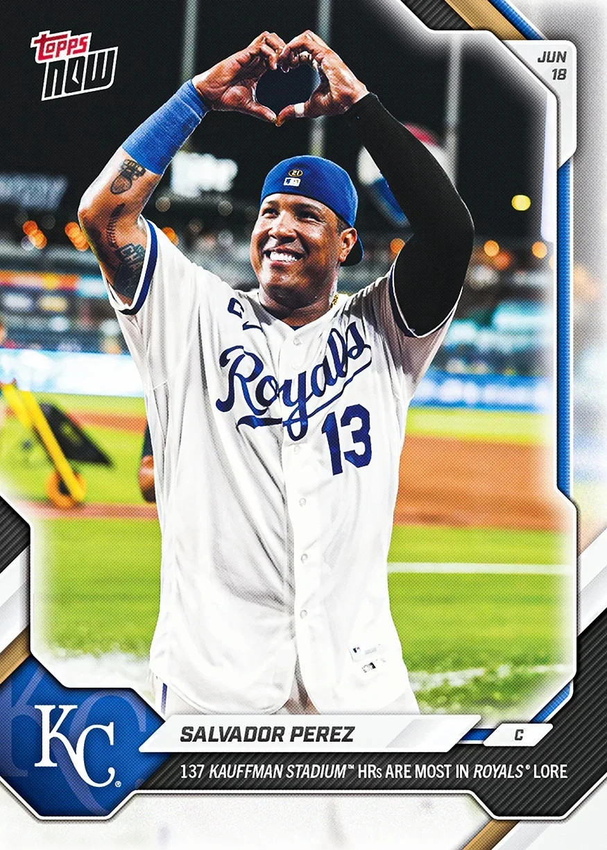 2026 MLB Topps NOW Card #348- Salvador Perez Kansas City Royals – PRESALE
