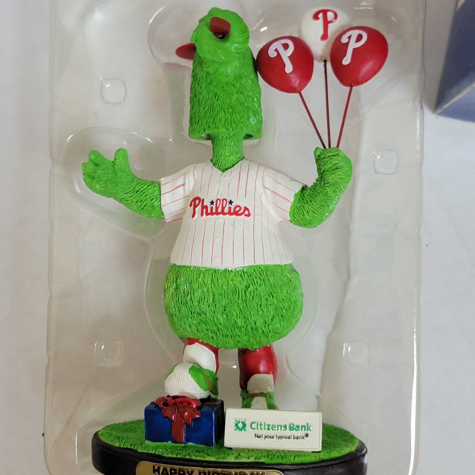 2007~ Phillie Phanatic~ “Happy Birthday Phanatic”`~BD&A Bobblehead Mascot~ READ